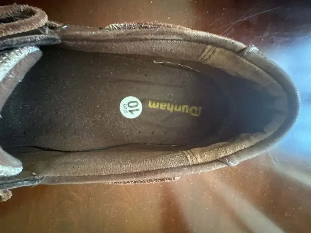 Dunham Brown Leather MCN420SB Boat Shoes Men's Size 10 D